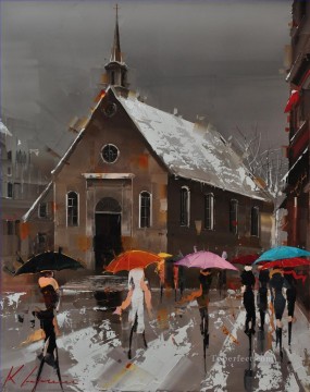 街並み Painting - ケベック市の傘 カル・ガジューム